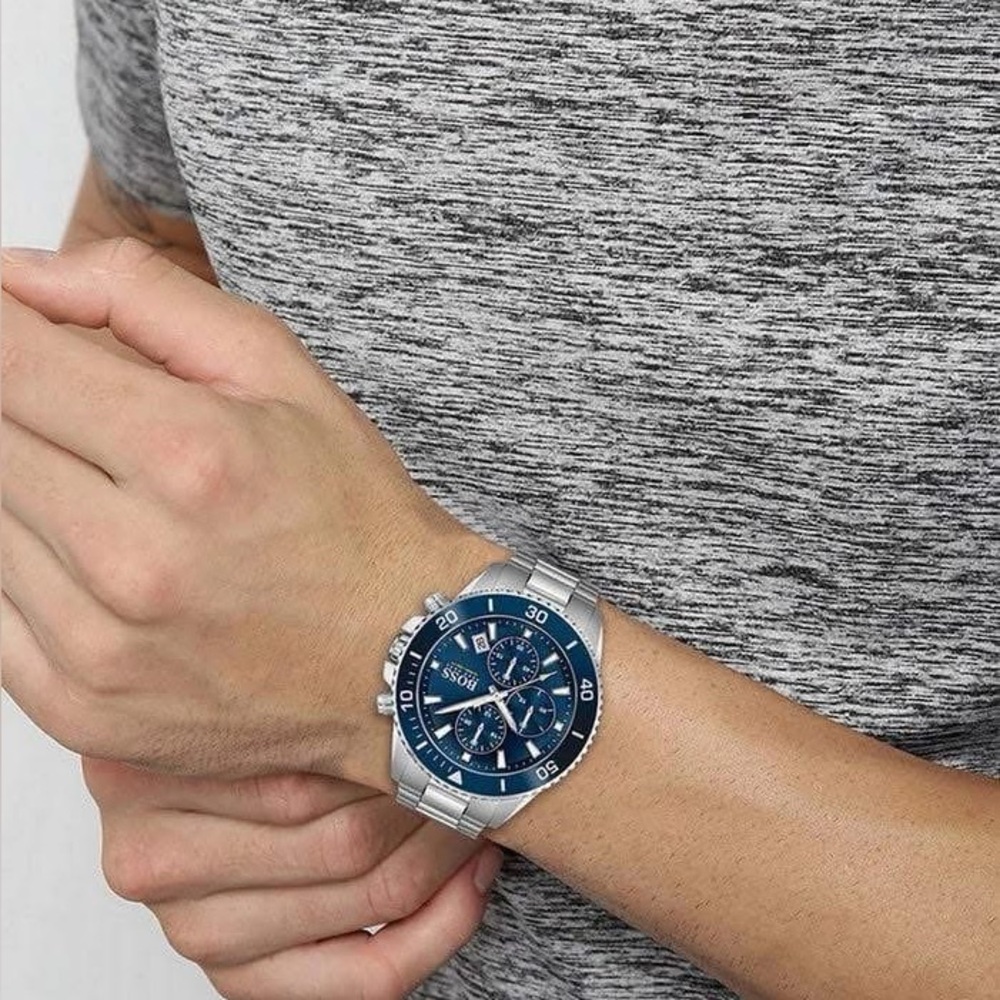 💰SOLD - HB1513907 - Hugo Boss Men’s Admiral Blue Dial Watch - Picture 13 of 13